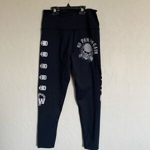 Growear black leggings No pain no gain
